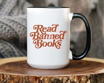 READ BANNED BOOKS Bookish Mug