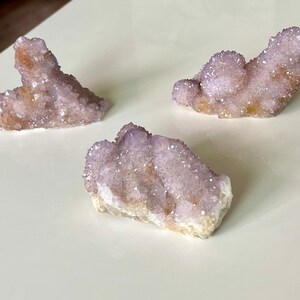 Large Raw Spirit Quartz Cluster | Amethyst Crystal Cluster | Cactus Quartz | Crystal Healing | Sparkle Crystal | Crystal Chunk | Amethyst
