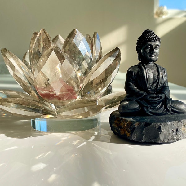 Shungite Buddha | Buddha Statue | EMF Protection | 5G Protection | Protection Stone | Buddha Figurine | Detox Crystal | Purification Crystal