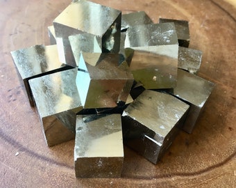 19-22mm Pyrite Cube | Large Pyrite Cubes | Gift for a Friend | Home Crystals | Fool's Gold | Home Decor Crystal | Desk Crystal | Pyrite