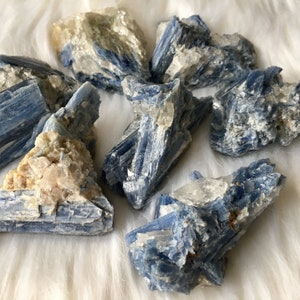 Raw Natural Blue Kyanite | High Vibes Crystal | Kyanite Chunk | Kyanite Crystal | Blue Kyanite | Beautiful Decor Crystal | Home Crystal