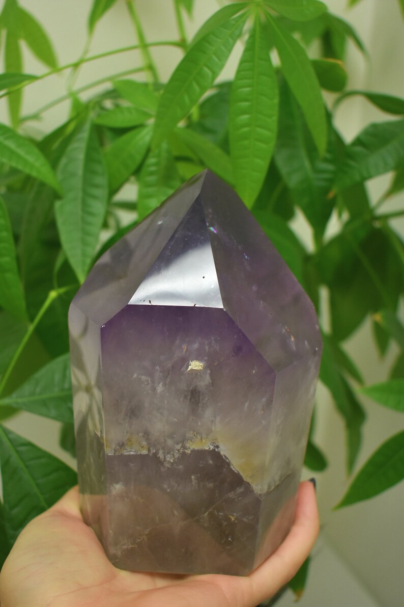 Amethyst Tower Beautiful Large Amethyst Amethyst Crystal Etsy