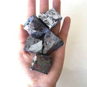 Galena Stone | Stone for Self-Transformation | Grounding Stone | Stone for Meditation | Galena Mineral | Galena Palm Stone | Self Work Stone