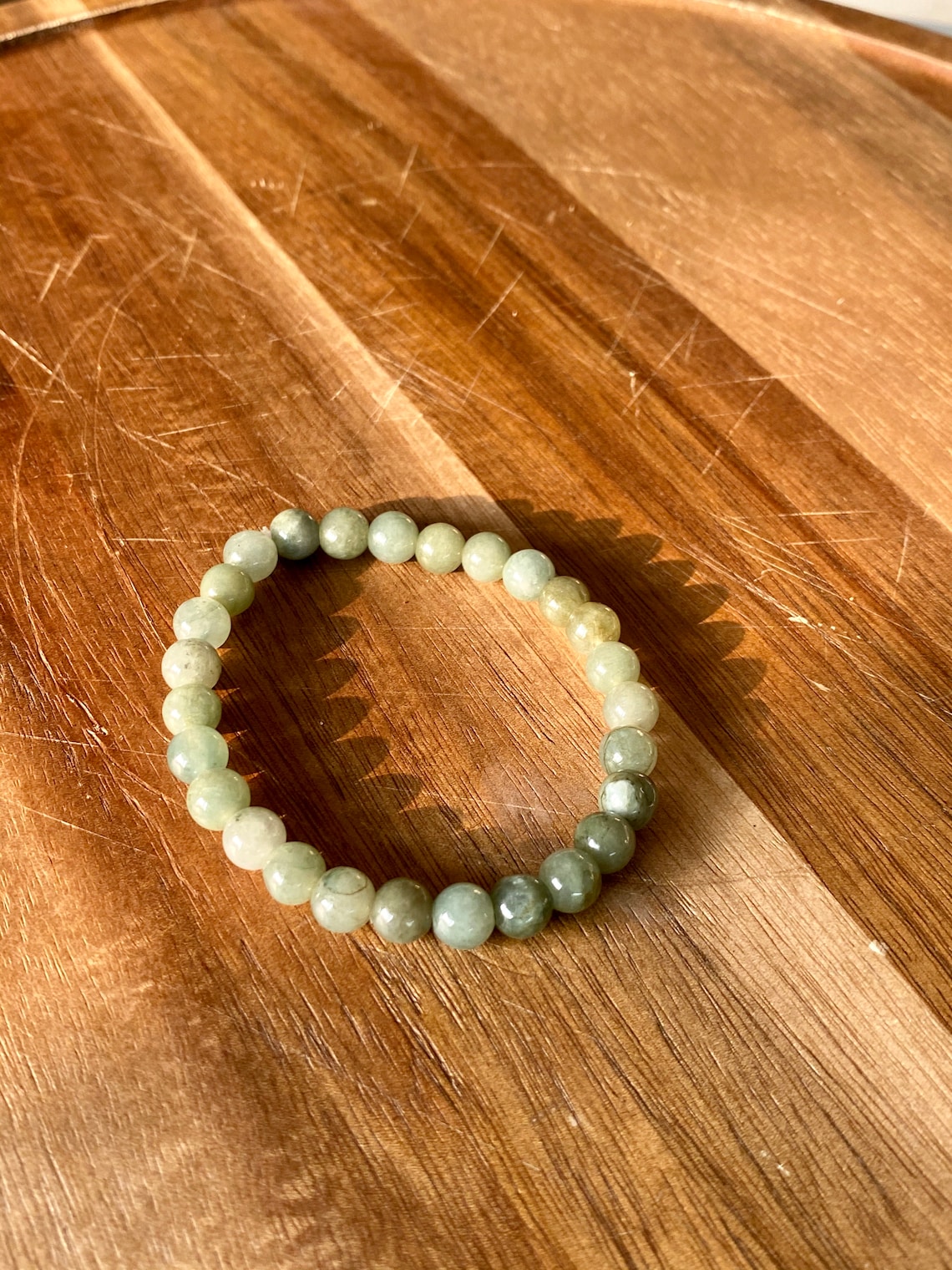 6-7mm Jade Bracelet Stretch Bracelet Jade Crystal Bracelet - Etsy