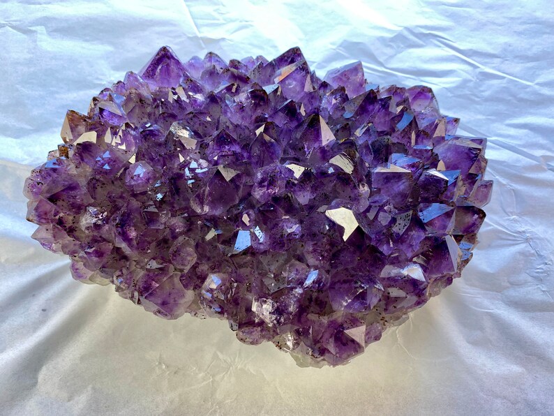 Housewarming Gift Large Amethyst Crystal Raw Amethyst Crystal Healing Crystal Top Quality Natural Cut Amethyst Crystal Geode Cluster