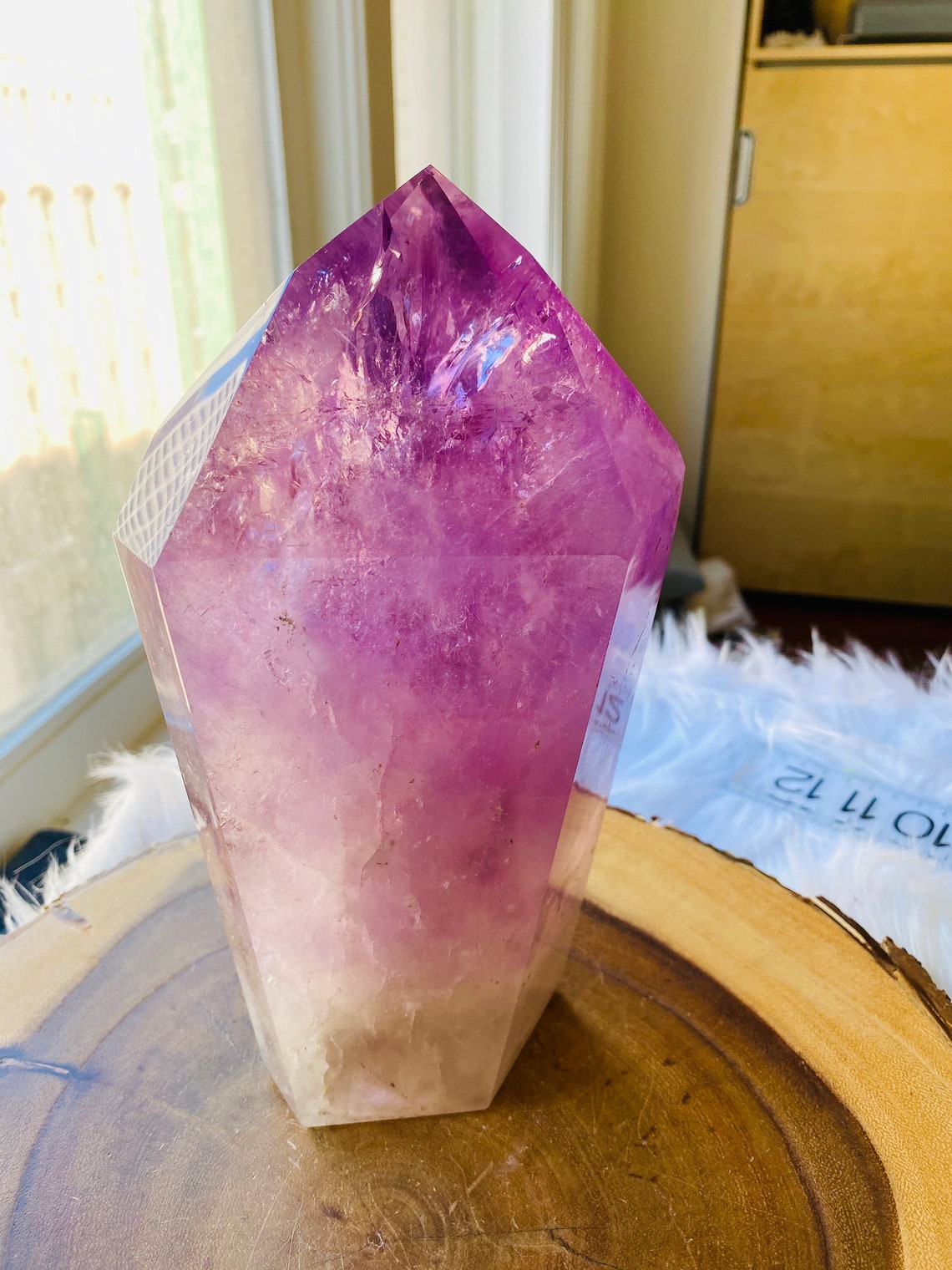 Amethyst Tower Large Amethyst Amethyst Crystal Healing Etsy