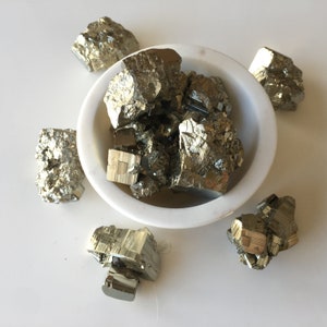 Small Pyrite Cube Cluster Raw Pyrite Crystal Meditation Grid Pyrite Chunk Fool's Gold Home Decor Crystal Gold Crystal Gift image 6