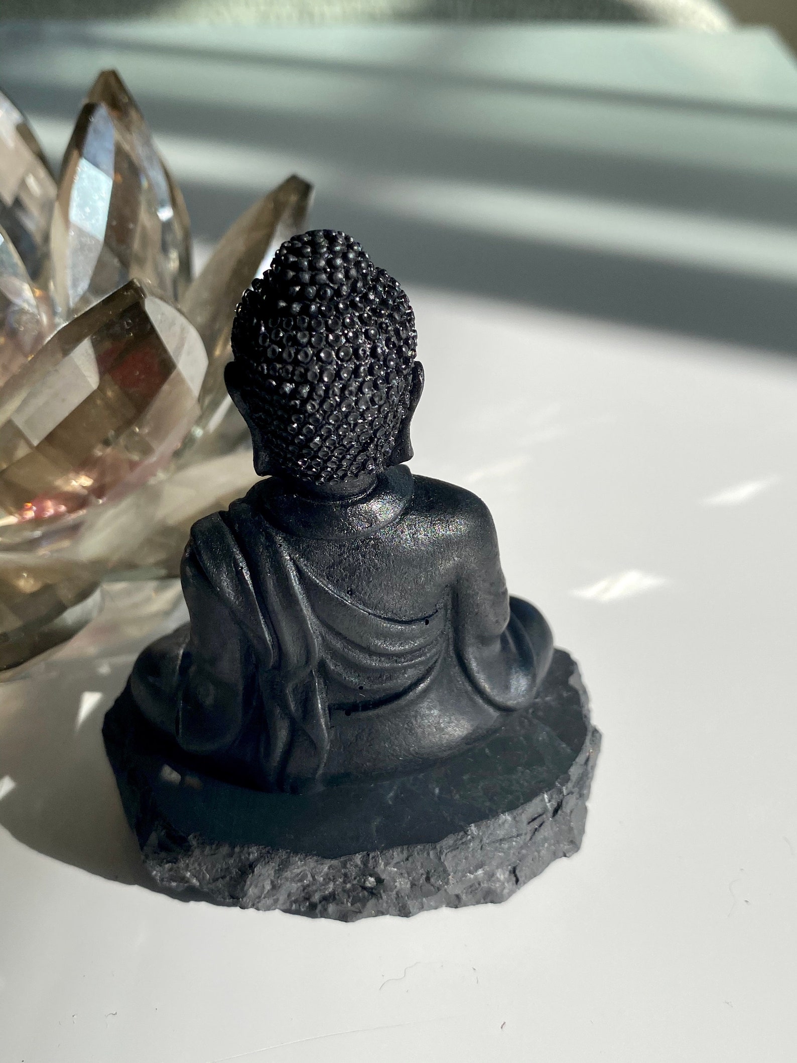 Shungite Buddha Buddha Statue EMF Protection 5G Etsy