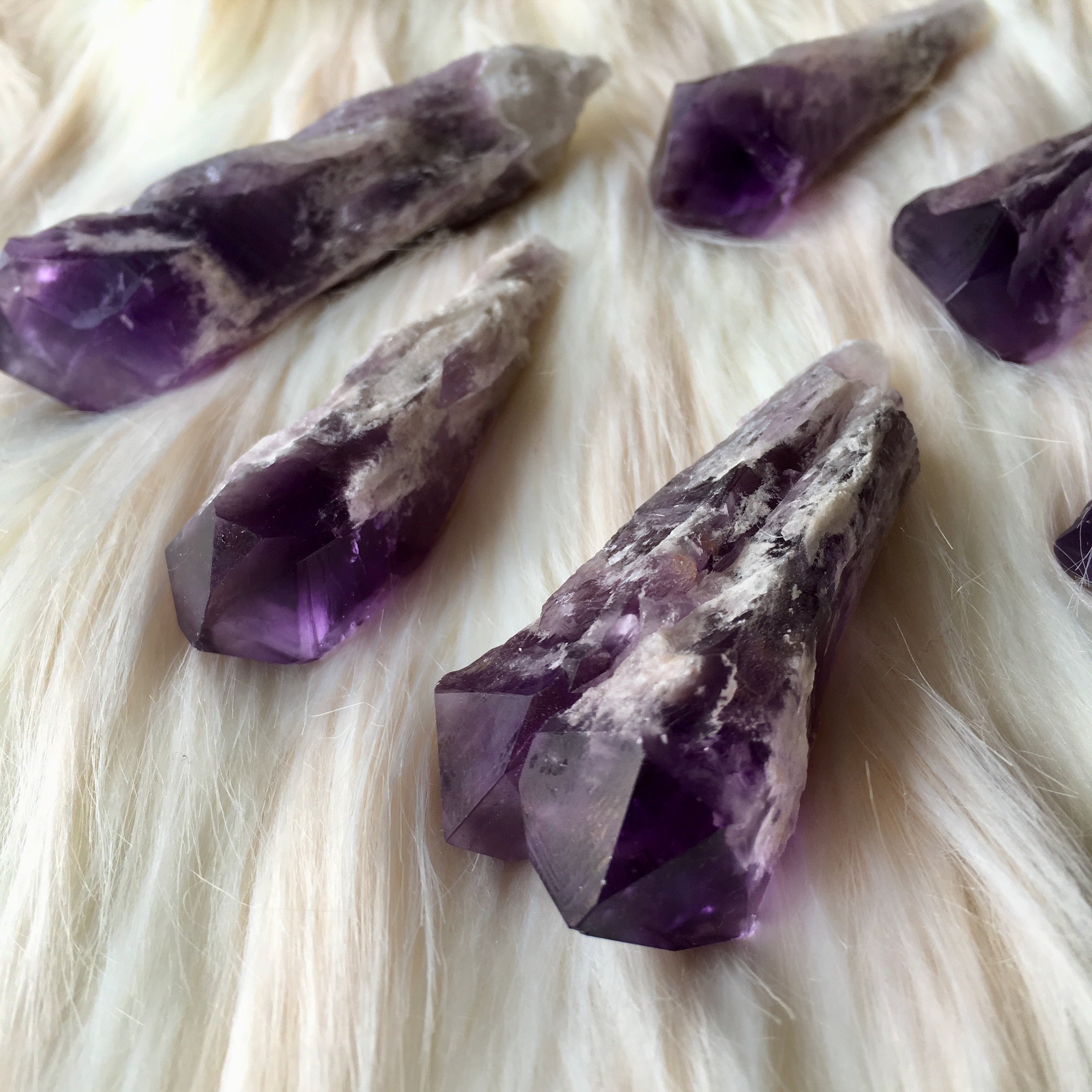 Celestial Amethyst Wand Amethyst Crystal Point Protection Etsy