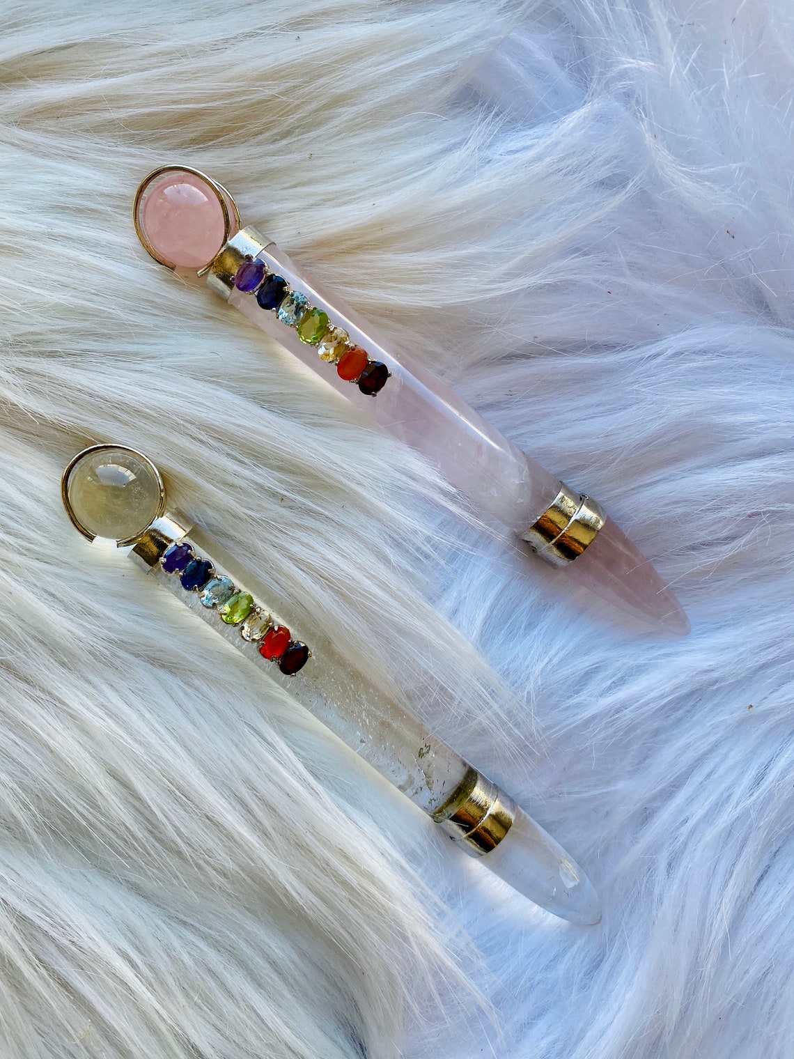 Crystal Massage Wand Crystal Reiki Massage Pen Reiki - Etsy
