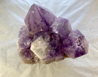 Polished Amethyst Crystal Cluster: Uruguay Healing Stone (7.24 lbs)