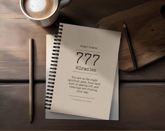 777 Angel Number Spiral Notebook | Spiritual Journal, Blessings
