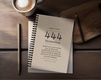 444 Angel Number Spiral Notebook | Guidance & Protection Journal