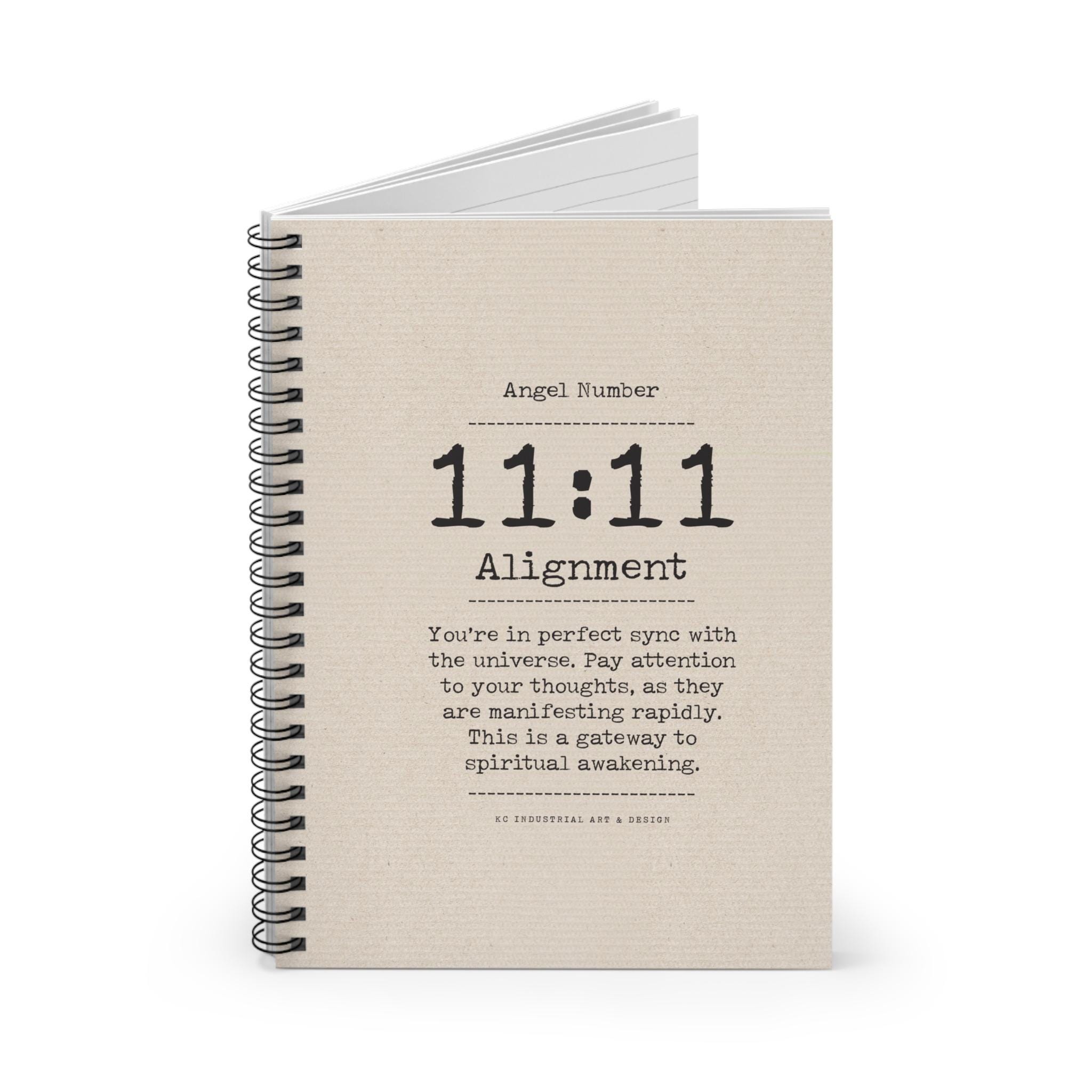 11:11 Angel Number Spiral Notebook | Manifestation Journal - Etsy