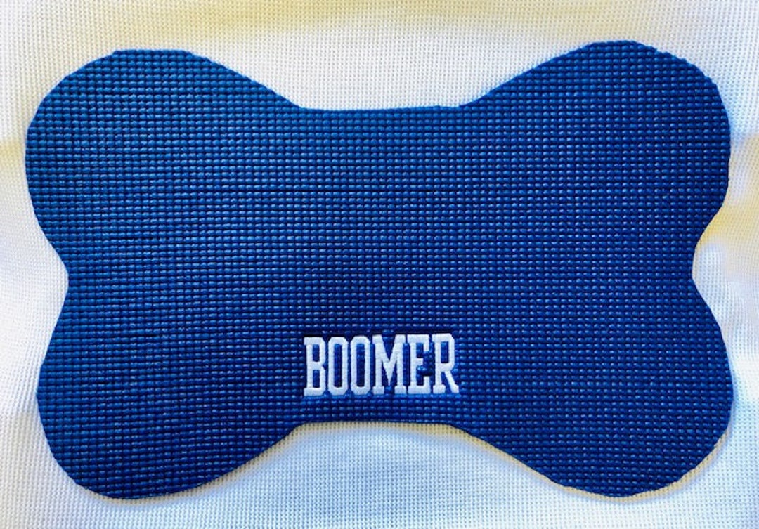 Personalized Embroidered Dog Placemat/food Rubber Pet Mat Holiday