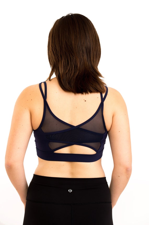 mesh sports bra top