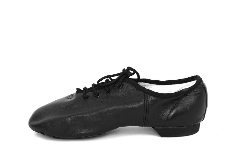 Lace up Black Leather Jazz Dance Shoes Dance Shoes/jazz Etsy