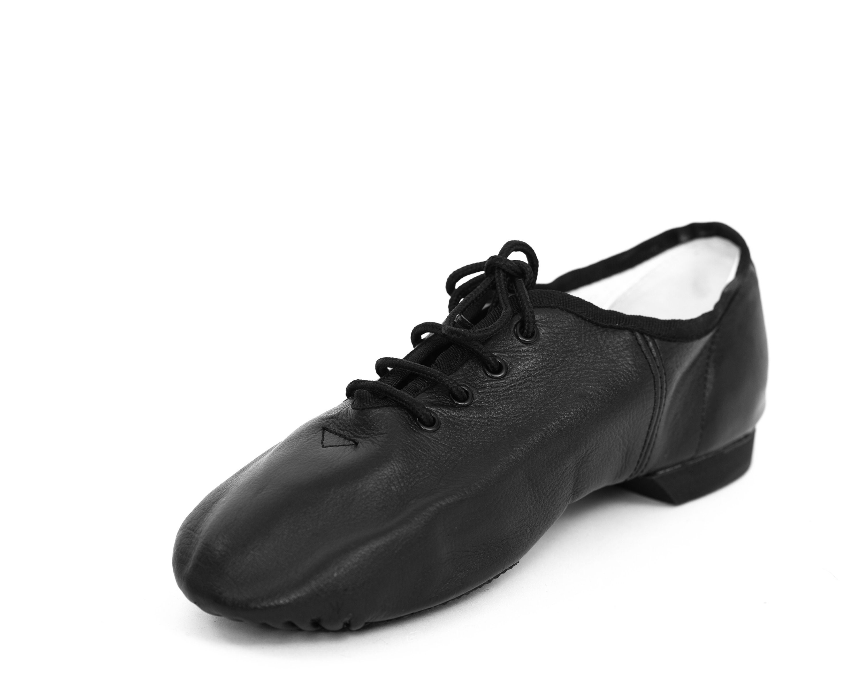 Jazz Dance Black Shoes Modern Stage Shoes Pure Leather Jazz Shoes Lace Up Ver guía de tallas en imágenes Zapatos Zapatos para niña Zapatos de baile Rubber Split Sole 