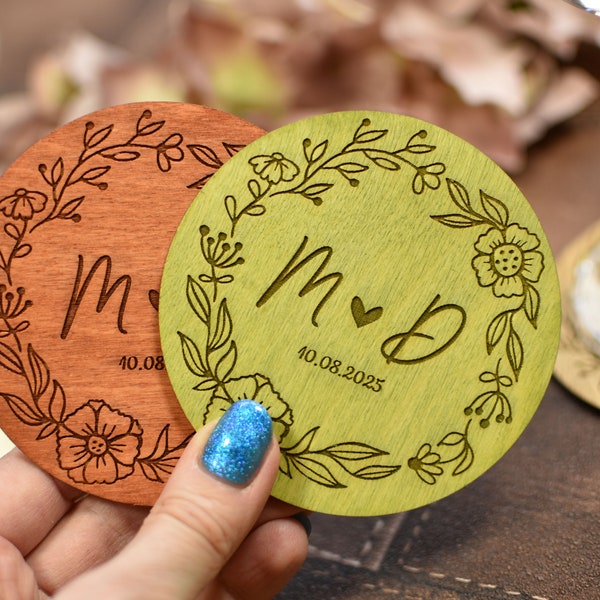 rustic wooden coasters, personalized coasters wedding gift, Gastgeschenk Untersetzer Holz Gravur, Sous-verre personnalisé bois, Cadeau