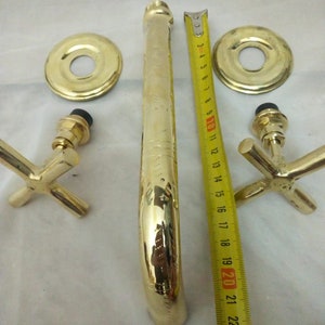 Moroccan handmade Antique Rustic Brass Faucet for Bathroom Vanity & Vessel Sink, Bathroom Sink