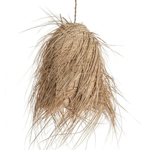 2er Set marokkanische Raffia Lampenschirme, Natürliche Raffia Lampenschirm Pendelleuchte, marokkanische Stroh Boho Aufhängungen, marokkanischer Strohlicht Anhänger