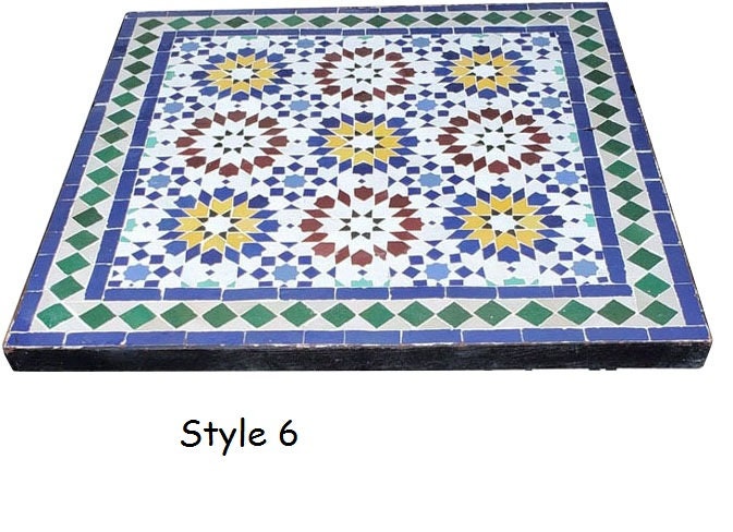 48 Moroccan Mosaic Table Moroccan Handmade Mosaic Etsy