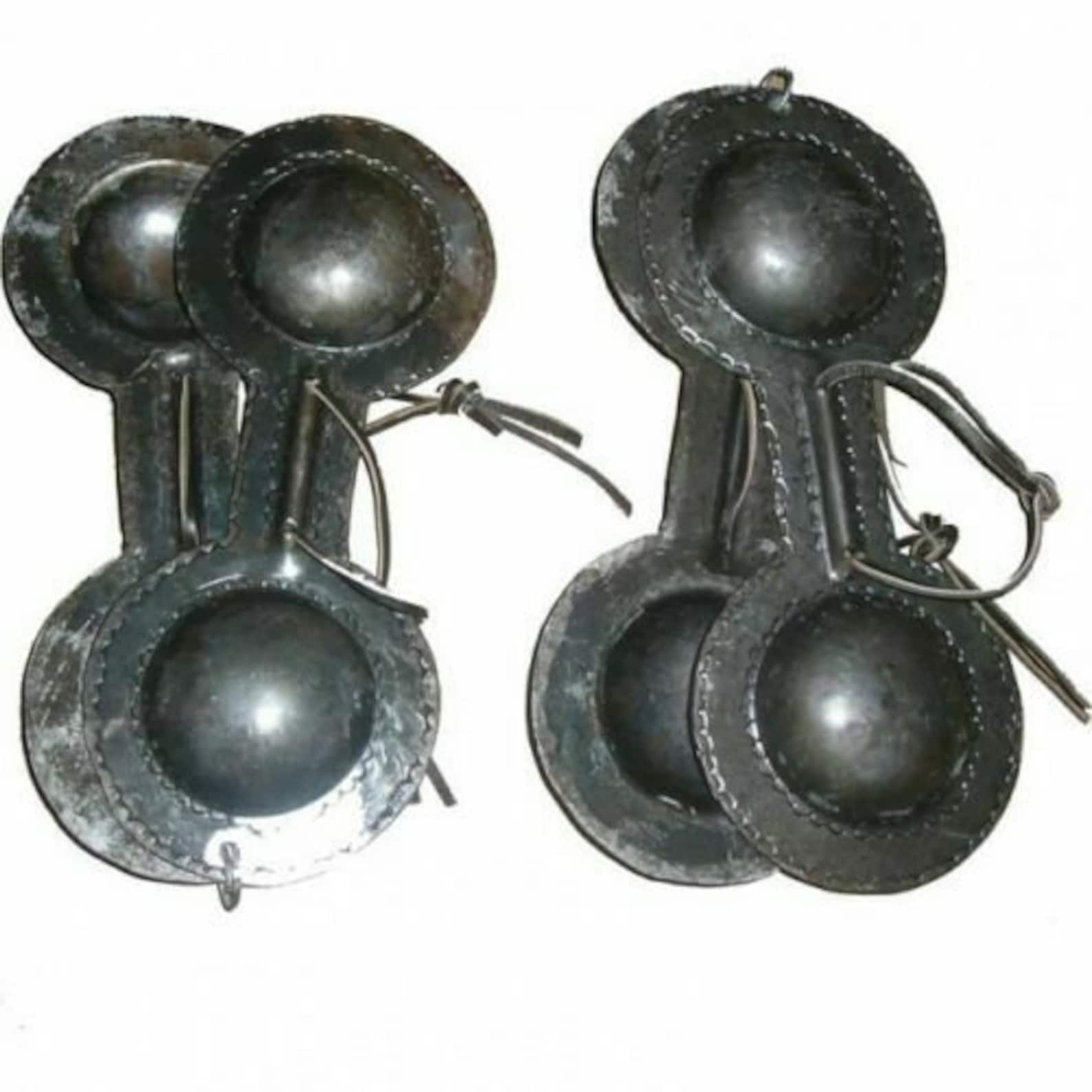 Moroccan Pair Morocco Gnawa Iron Castanets Qaraqueb Qraqeb Castanettes ...
