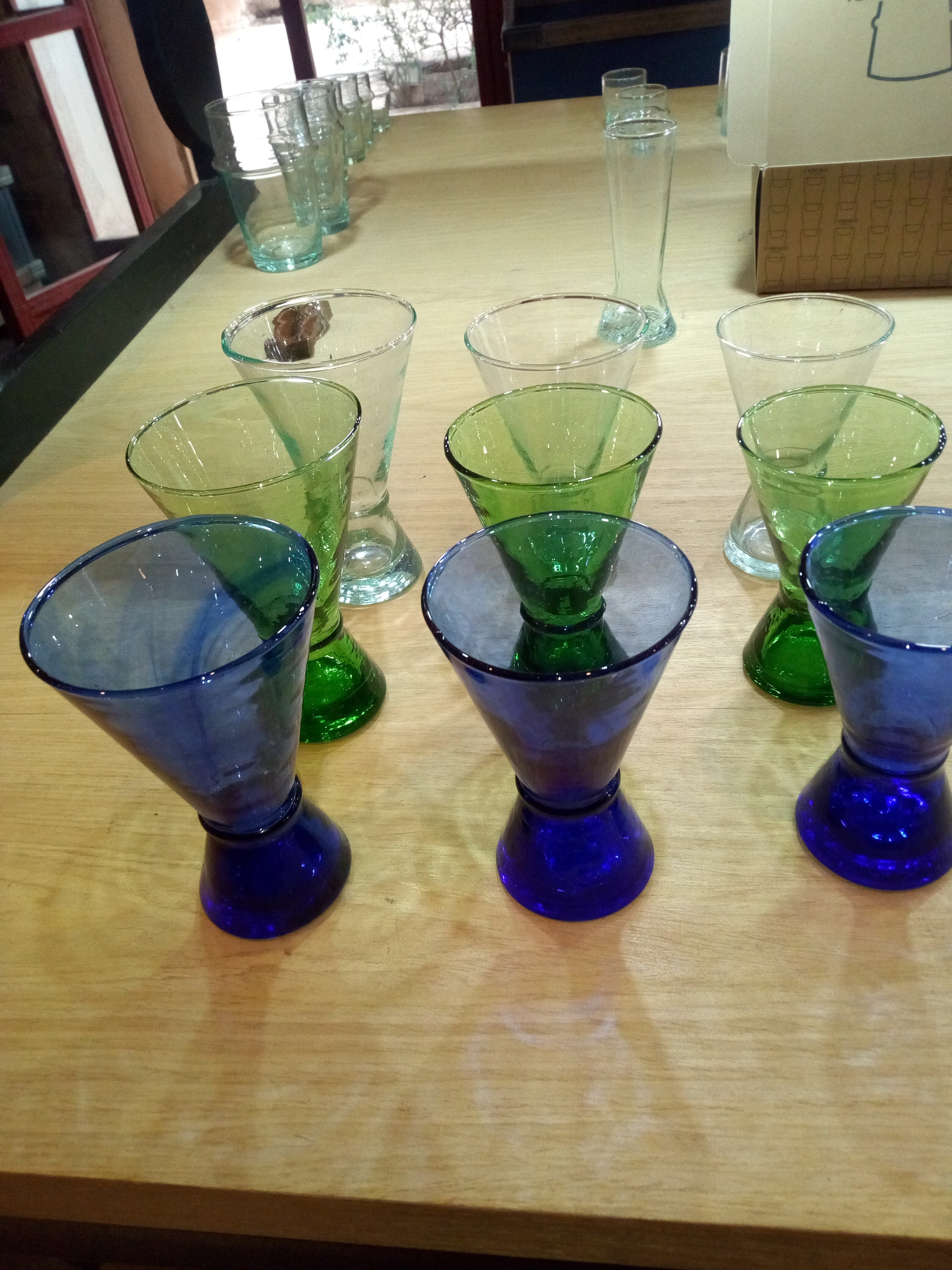 Moroccan wine glasses Moroccan Stemless HandBlown Wine Etsy 日本