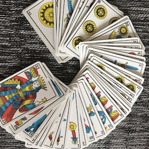 Marokkanische Spielkarten / marokkanische Wahrsagekarten / Carta / Karta / Ronda