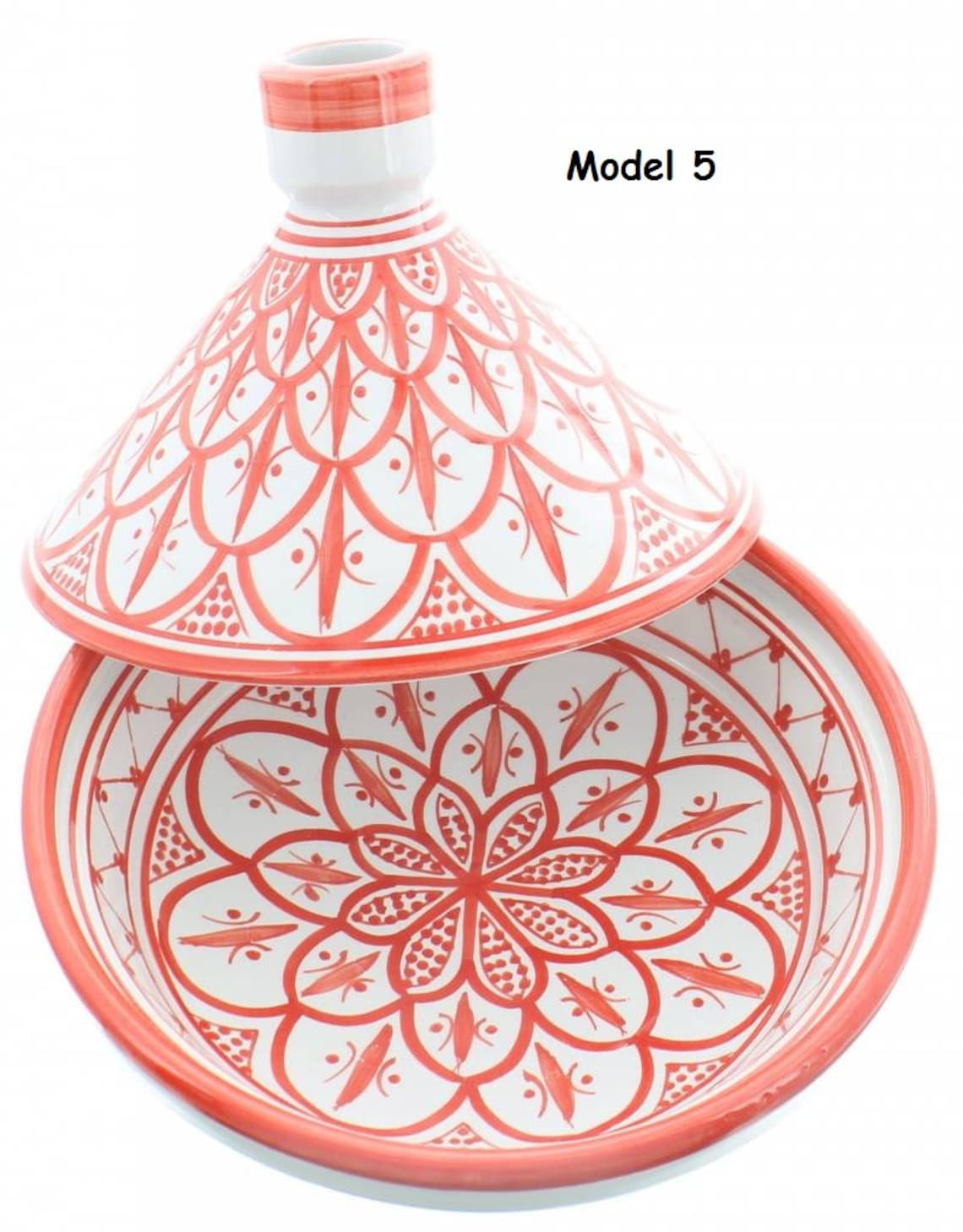 Moroccan Glazed Pottery Small Tagine Handmade Clay Tajine For Stylish