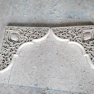 2 set of Moroccan Plaster Gypsum Arches, handmade Plaster Arch, 32 cm Height & width, Moroccan wall decor, Moroccan Plaster wall decoration