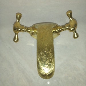 Moroccan handmade Antique Rustic Brass Faucet for Bathroom Vanity & Vessel Sink, Bathroom Sink