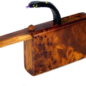 Set of 10, 5, 3 , 2 Handmade Moroccan Thuya Wood Snake Box for prank, Magic Snake Box, Moroccan thuya magic box