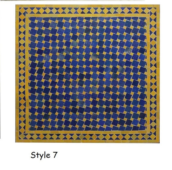 48 Moroccan Mosaic Table Moroccan Handmade Mosaic Etsy