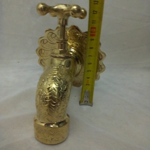 Moroccan handmade Antique Rustic Brass Faucet for Bathroom Vanity & Vessel Sink, Bathroom Sink