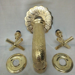 Moroccan handmade Antique Rustic Brass Faucet for Bathroom Vanity & Vessel Sink, Bathroom Sink