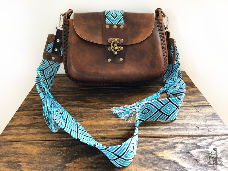 Mexican shoulder bag Leather bag Chiapas bag. Etsy