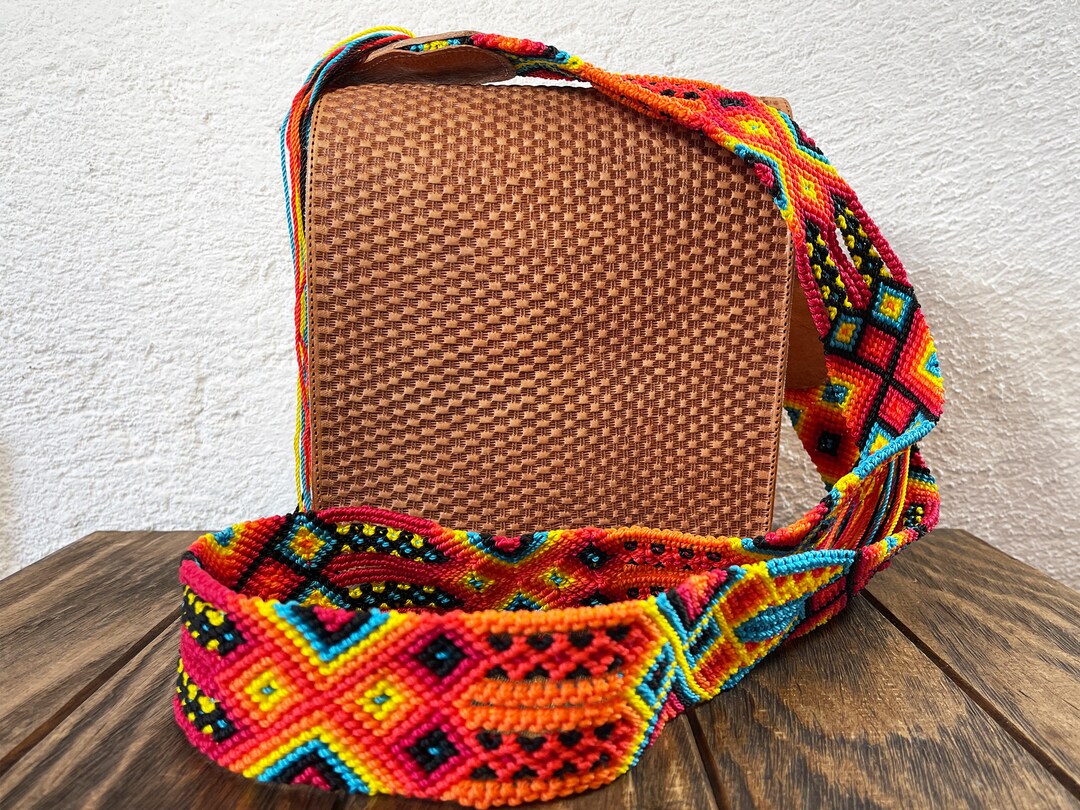 Mexican Shoulder Bag Leather Bag Chiapas Bag. Woven Bag Etsy