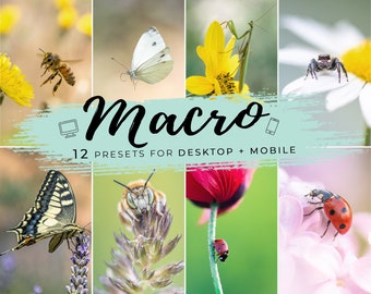 12 Professional Macro & Close-Up Lightroom Presets - Enhance Your Macrophotography - For DESKTOP And MOBILE - by @jeferstellari