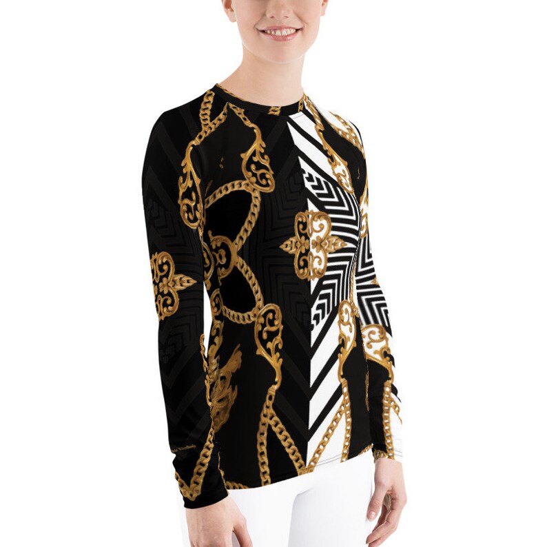 Women's Rash Guard workout clothes fitness running Etsy