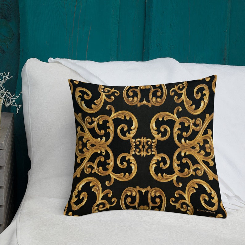 Pillow Case With Stuffing Size 18 X 18 Throw Pillow Pillow Etsy