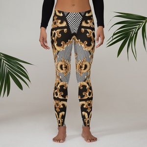 LOUIS VUITTON All-over reflective monogram leggings long pants