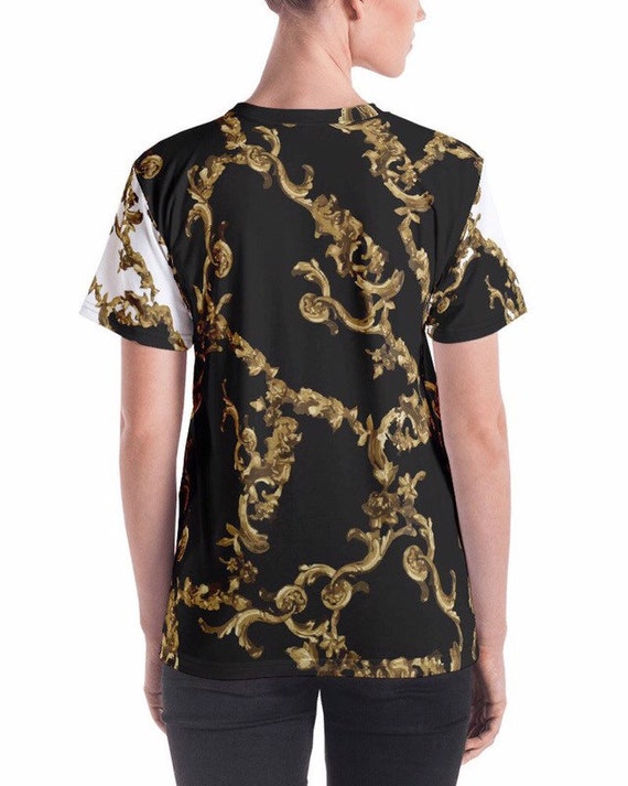 Tシャツ・カットソー Golden  Printed T-shirt T-shirt - Black - Gold - Designer - Graphic - Printed - Tees