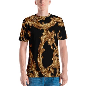 T-Shirt - Black - Gold - Designer - Luxury - Graphic - Printed - Tees - Short Sleeve - Streetwear - Unisex - Mens - Women’s