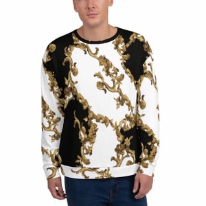 Sweatshirt - White - Black - Unisex - Womens - Mens - Sweater - Graphic - Printed - Designer - Streetwear
