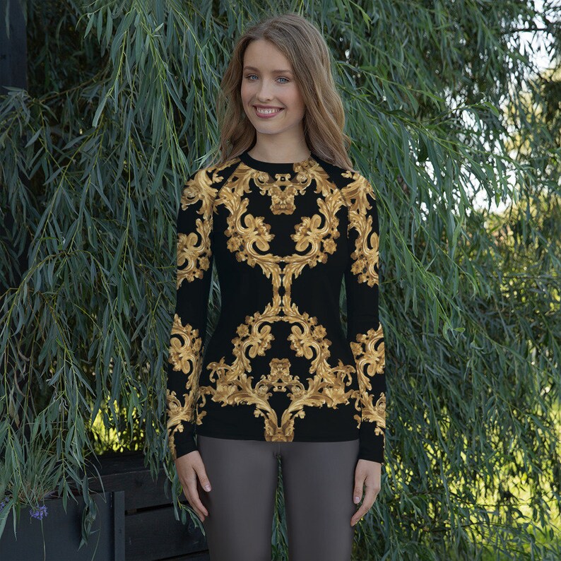 Women's Rash Guard Workout Clothes Fitness Running for Etsy