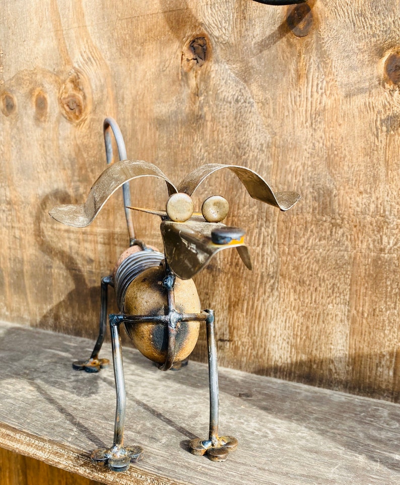 Dachshund Metal and Rock Dog. Metal Garden Art Very Cute to Etsy