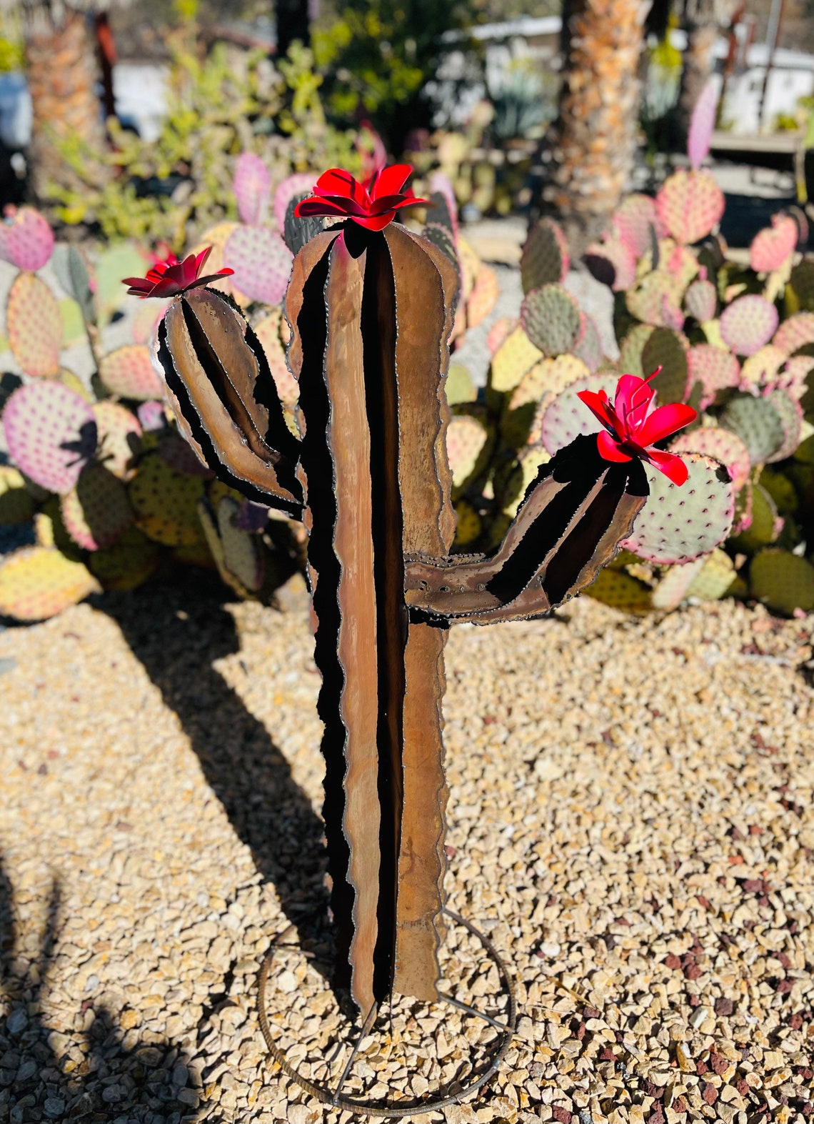 Rustic Saguaro. Sheet Metal Sculpture. Metal Art Garden Etsy