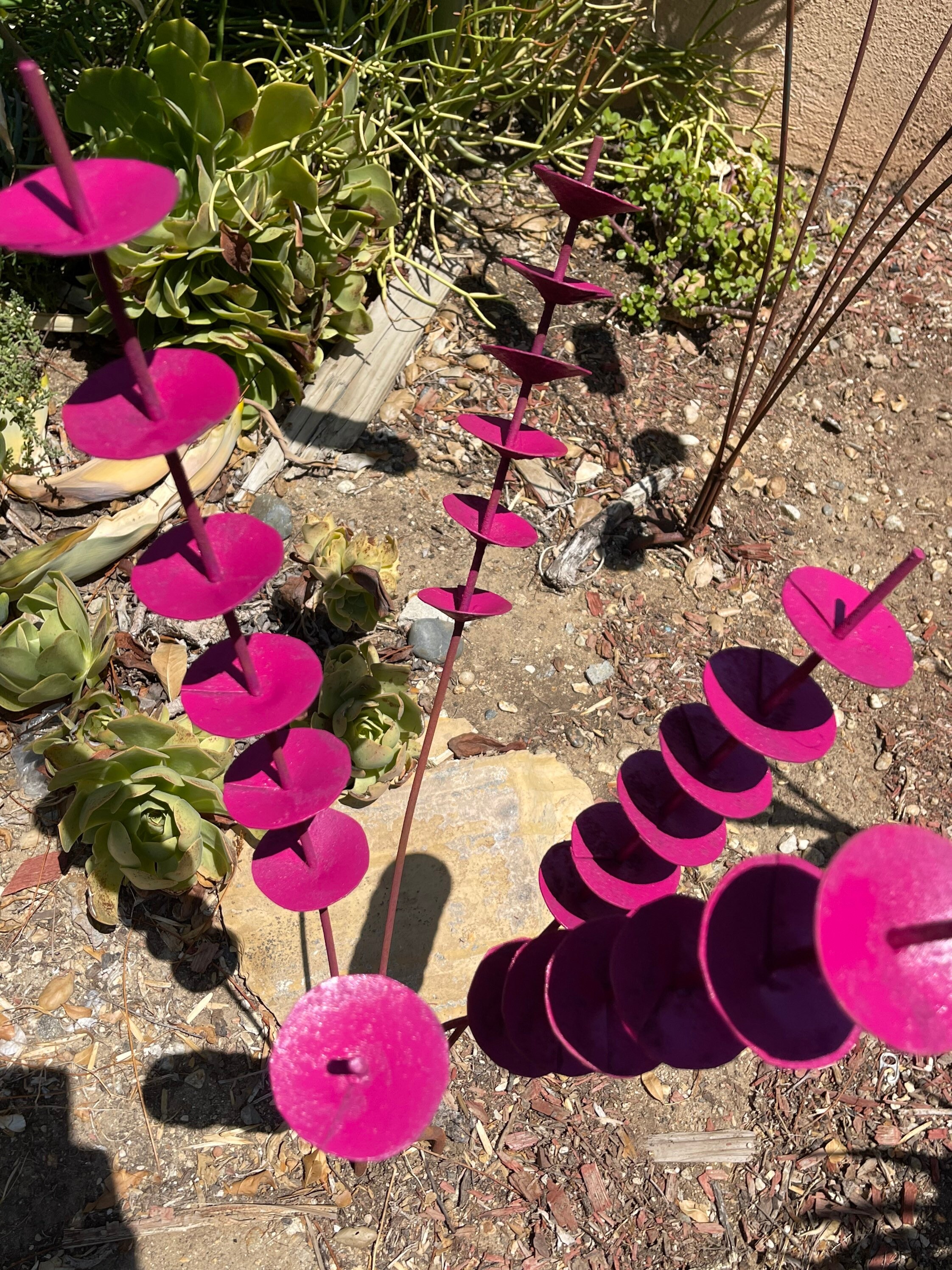 Metal garden stake. Yard art. Steel sculpture. Outdoor decor. Etsy