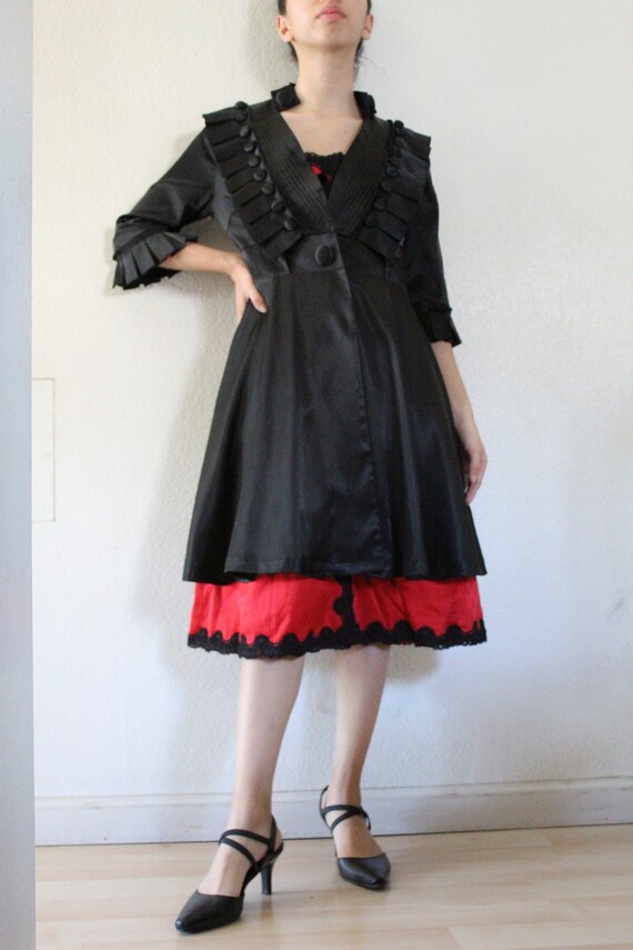 Gothic Black Over Dress Coat